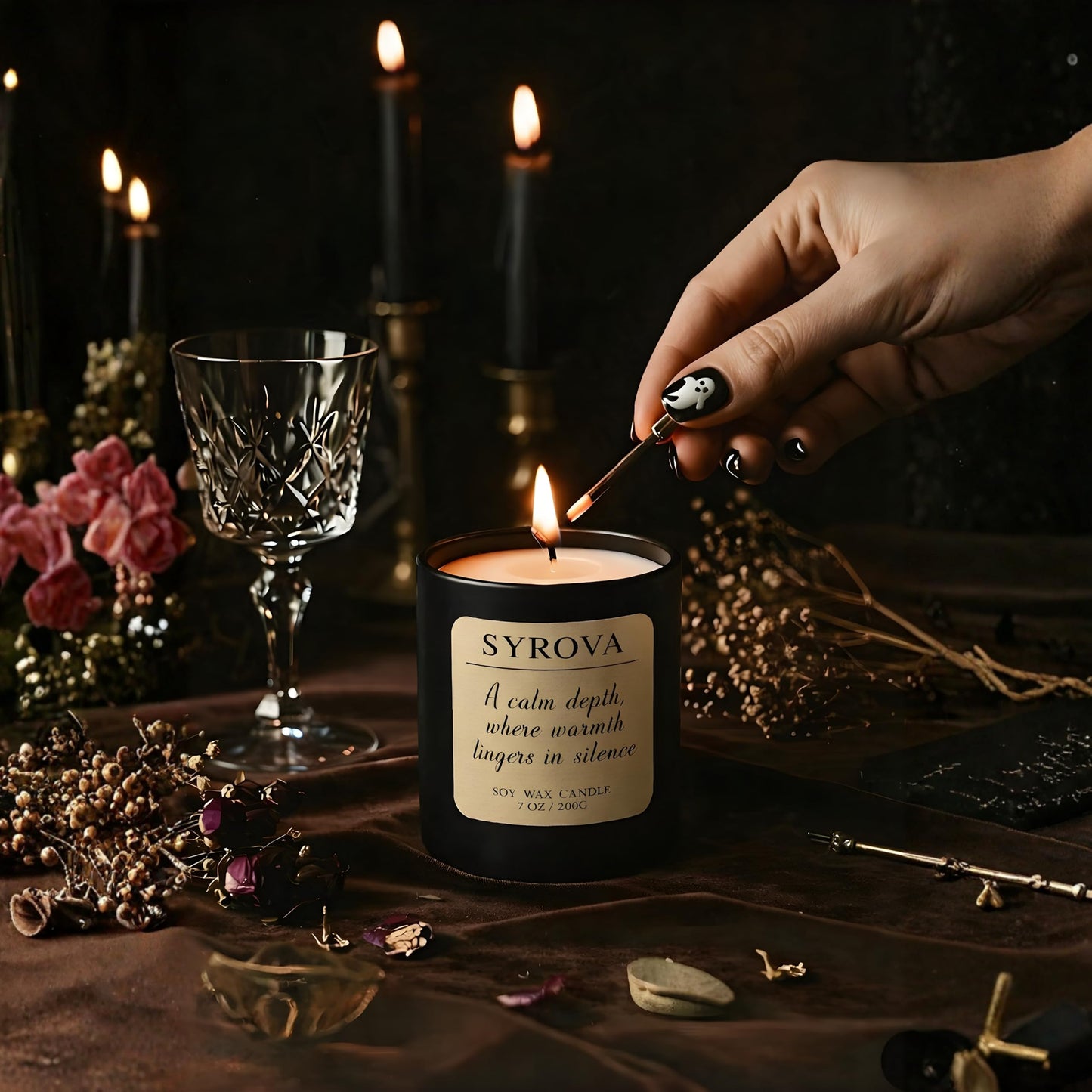 Lavender & Sandalwood Candle, Luxury Scented Soy Candle 7oz, Calming Relaxing Fragrance for Home, Stress Relief & Sleep Aromatherapy Candle, Gift for Women, Long Lasting Jar Candle