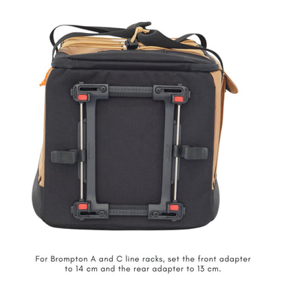 Vincita Voyage B.D.R. 3-in-1 Rear Rack Bag – 37L Backpack, Duffle & Pannier Combo – KLICKfix UniKlip 2.0 Quick Release – Water-Resistant Touring Gear for Folding Bikes. (Blue)