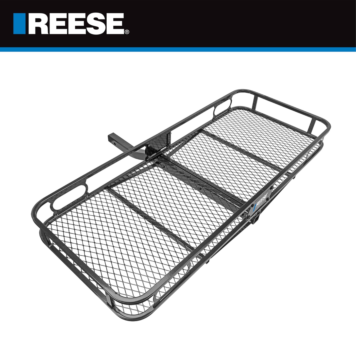 REESE Explore 63153 Rambler Hitch Mount Cargo Carrier, 60 X 24 Inches, Fits 2 Inch Receivers, 500 lbs. Capacity