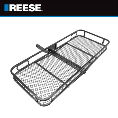 REESE Explore 63153 Rambler Hitch Mount Cargo Carrier, 60 X 24 Inches, Fits 2 Inch Receivers, 500 lbs. Capacity