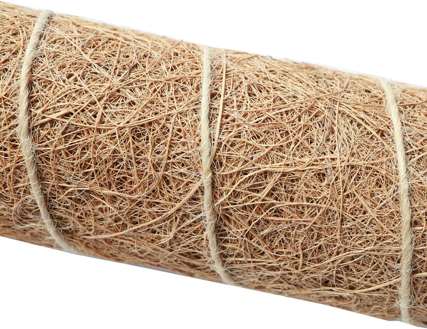 Moss Pole for Plants - 4 Pack Natural Coco Coir Climbing Support Stakes | 7.9 Inch Each, Total 31.6 Inch