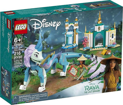 LEGO Disney Raya and Sisu Dragon 43184 A Unique Toy and Building Kit Best for Kids Who Like Stories with Dragons and Adventuring with Strong Disney Characters New 2021 (216 Pieces)