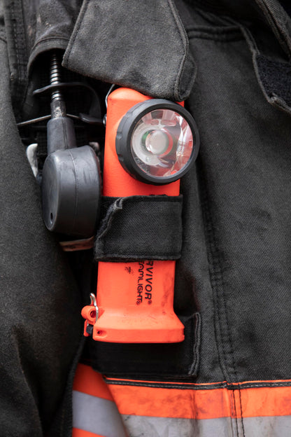 Streamlight 90540 Survivor 175-Lumen Alkaline Safety-Rated Firefighter Right Angle Flashlight, Orange