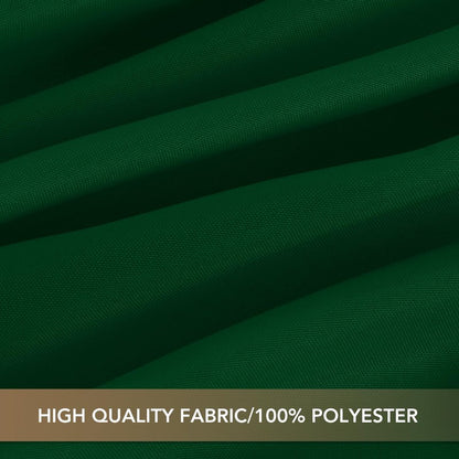sancua Tablecloths for 6 Foot Rectangle Tables, 8 Pack - Washable Polyester Fabric Table Cloth for Chirstmas Party, Birthday, Banquet Reception, 54x108 Inch Hunter Green