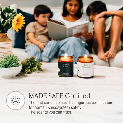 Fontana Candle Co Wood Wick Beeswax Jar Candle, Beeswax and Coconut Oil – Made Safe w/Coconut Oil & Pure Essential Oils – 35+ Hrs Clean Burn, Long Lasting and Non-Toxic Candles for Home & Room Decor