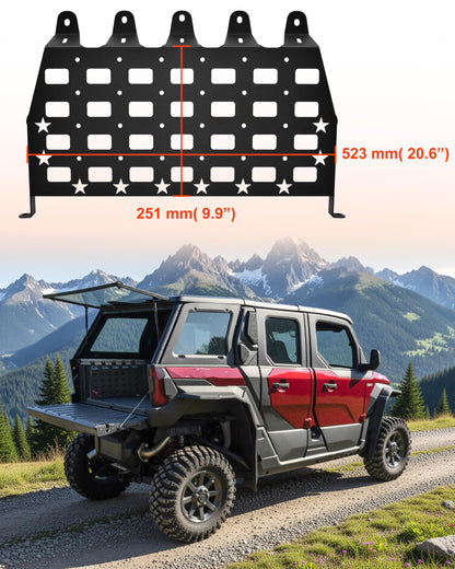 KEWISAUTO Rear Cargo Bed Side Molle Panels for Polaris Xpedition ADV 2024-2026 Accessories, 2 PCS Iron Rear Storage Tool Organizer Cargo Shelf Rack Side Molle Panels for Xpedition ADV 5 2024-2026