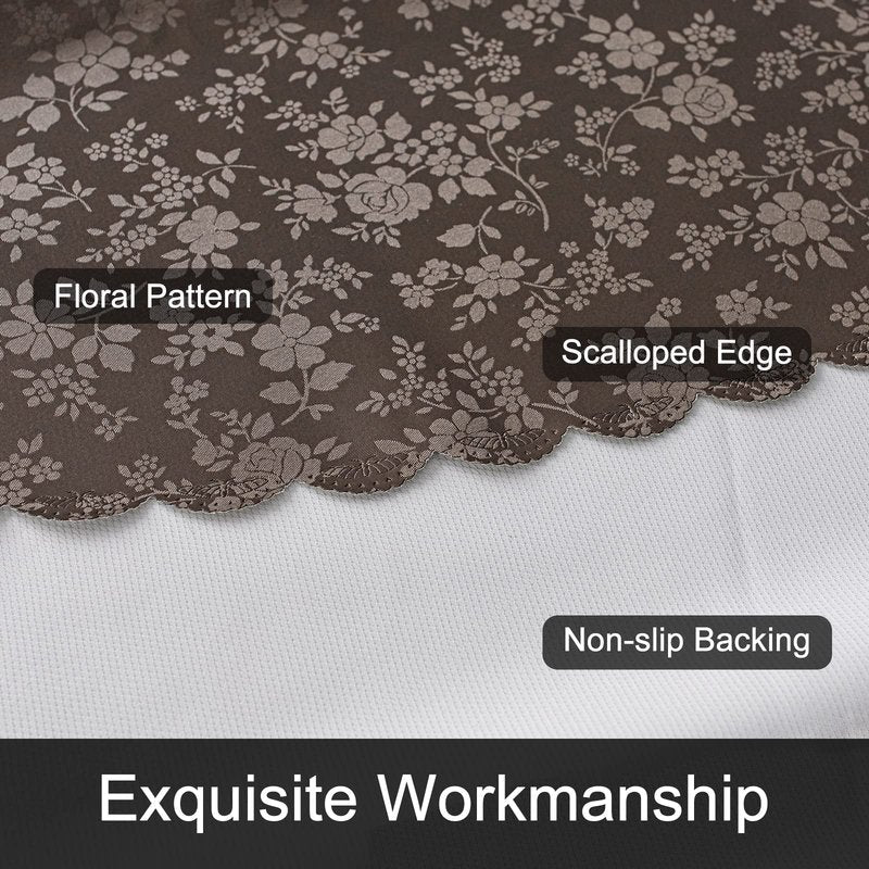 Smiry Rectangle Table Cloth, Waterproof Heavy Duty Vinyl Tablecloths, Wipeable Washable Table Cover for Kitchen and Dining Room (Coffee, 60" X 140")