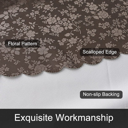 Smiry Rectangle Table Cloth, Waterproof Heavy Duty Vinyl Tablecloths, Wipeable Washable Table Cover for Kitchen and Dining Room (Coffee, 60" X 140")