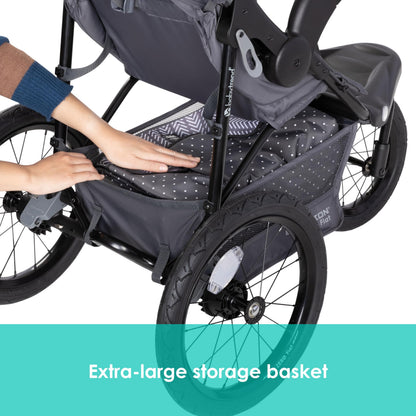 Baby Trend Expedition® Zero Flat Jogger Travel System with LED Lights, Dash Blue