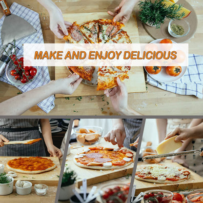 BNDHKR Outdoor Pizza Oven Portable Wood Pellet Pizza Oven Countertop Pizza Oven with 12 Inch Pizza Stone and Stainless Steel Fold-Up Legs for Outside Kitchen Backyard Party Camping