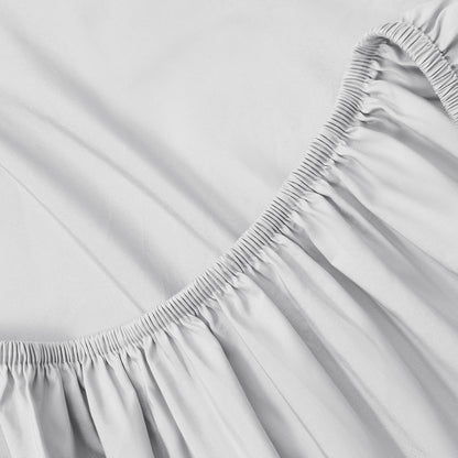 Linen Closet Luxury Cotton Blend 3-Piece Sheet Set, Twin XL, Light Gray