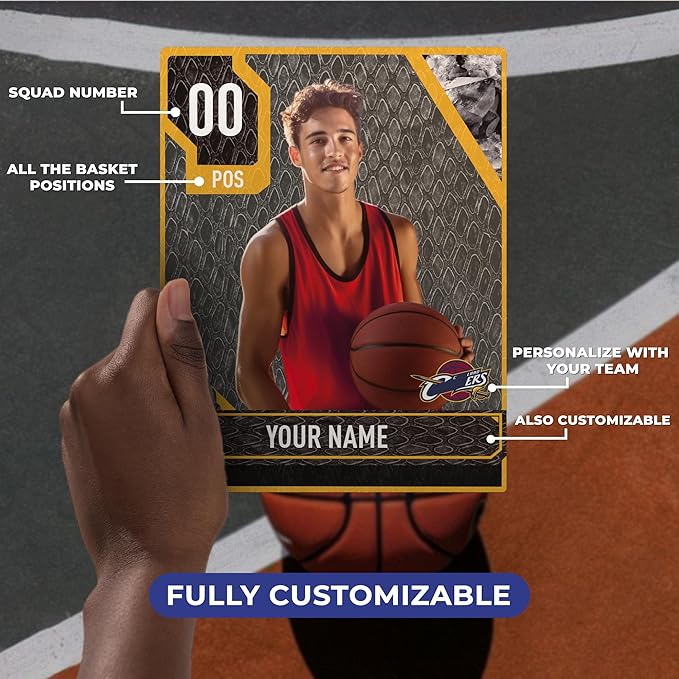EGD Real Size Personalized Ultimate Team Card | Famous Basketball Game | Multiple Size Options (Card 4)