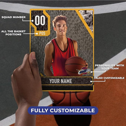 EGD Real Size Personalized Ultimate Team Card | Famous Basketball Game | Multiple Size Options (Card 4)