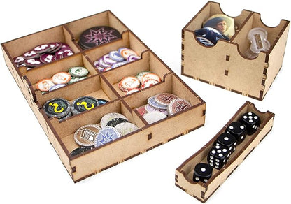 TowerRex Organizer for Arkham Horror 3rd Edition Board Game Storage Insert Accessory Upgrade for Only Base Game