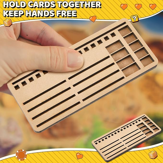 6 Pcs Game Piece Holders Compatible with Catan Board Game Card Tray Organizer