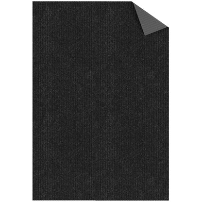 Ottomanson 6'6" x 11' Mud Mat Area Rug Scraper Carpet - Non-Slip, Dirt Trapping for Indoor & Outdoor Use - Ideal for Entryway, Garage, Kitchen, Patio & High-Traffic Areas, Black