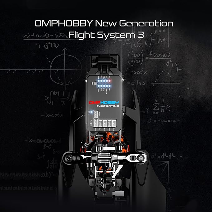 OMPHOBBY M2 EVO MK2 Ready To Fly RC Helicopter Outdoor Dual Brushless Motors Direct-Drive 6CH Remote Control Helicopters for Adults 3D RC Plane with Remote Control Mini Drone RTF White