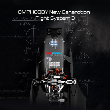 OMPHOBBY M2 EVO MK2 Ready To Fly RC Helicopter Outdoor Dual Brushless Motors Direct-Drive 6CH Remote Control Helicopters for Adults 3D RC Plane with Remote Control Mini Drone RTF Orange
