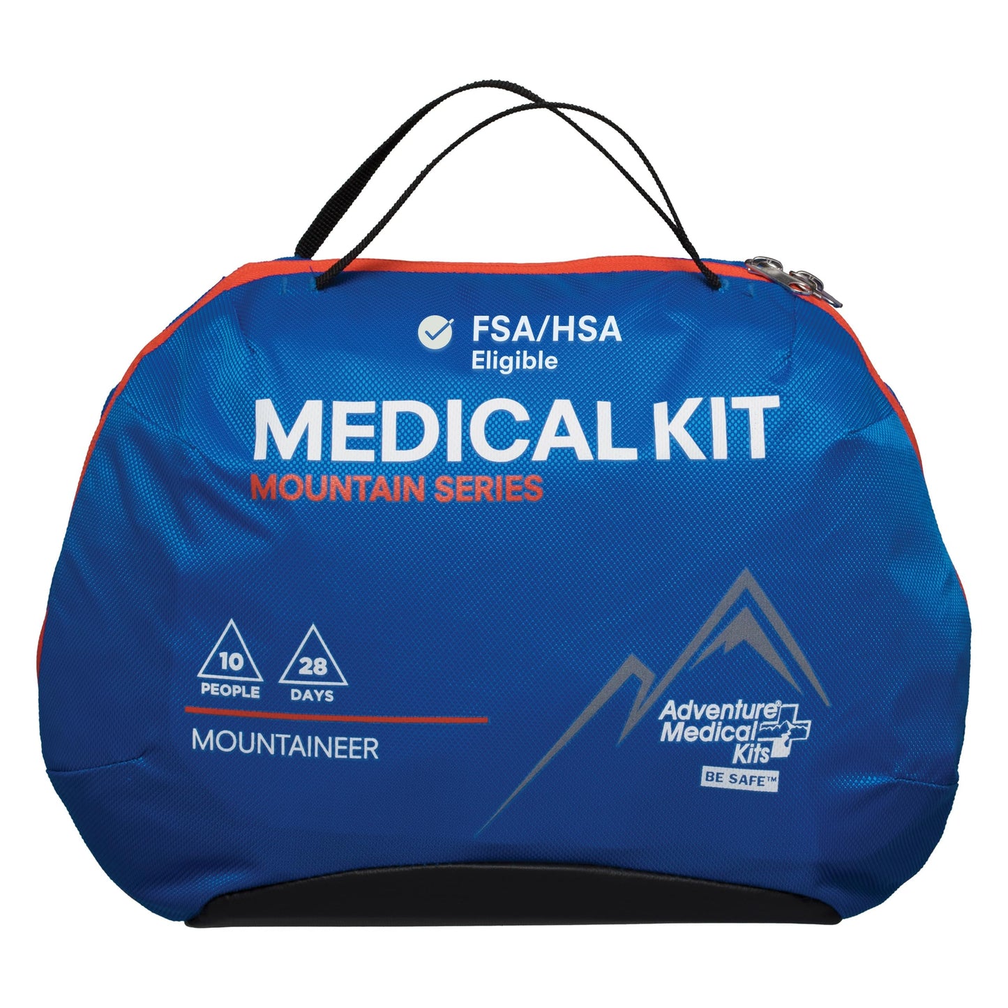 Adventure Medical Kits Mountain Series Medical Kit - Mountaineer - Emergency Medical First Aid Kit - For 28 People for 10 Days - Comes with QuikClot Gauze, Tourniquet, Guide Book & More - 218 Pieces