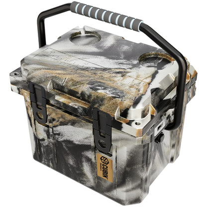 Cubix Outdoors QuadraX 10QT Rotomolded Cooler – 3-Day Ice Retention, Personal Hard Cooler for Camping Fishing Hunting Tailgating Lunch Job Site, 2 Cup Holders, Bottle Opener, Limited
