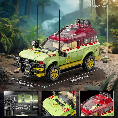 3 in 1 Classic Off-Road Vehicle Building Block Sets 1632 Pcs Off Road Cars DIY Model Kit Collectible and Display ORV Building Toys Creative Birthday Gifts for Adults Teens 14+