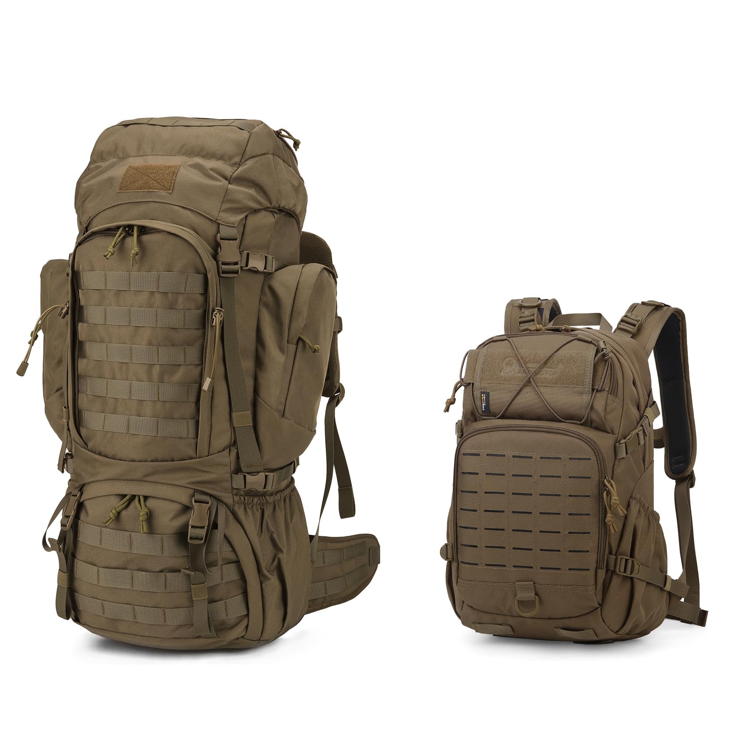 Mardingtop 60L Internal Frame Backpack + 25L Cordura Hiking Backpack