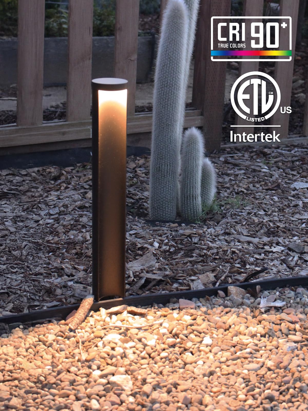 LEONLITE 5CCT Low Voltage Landscape Lights, 5W Anti-Glare LED Pathway Lights, Die-Casted Aluminum Housing, IP65 Waterproof for Outdoor Path Sidewalk Walkway, 1800K-5000K, ETL, Pack of 6