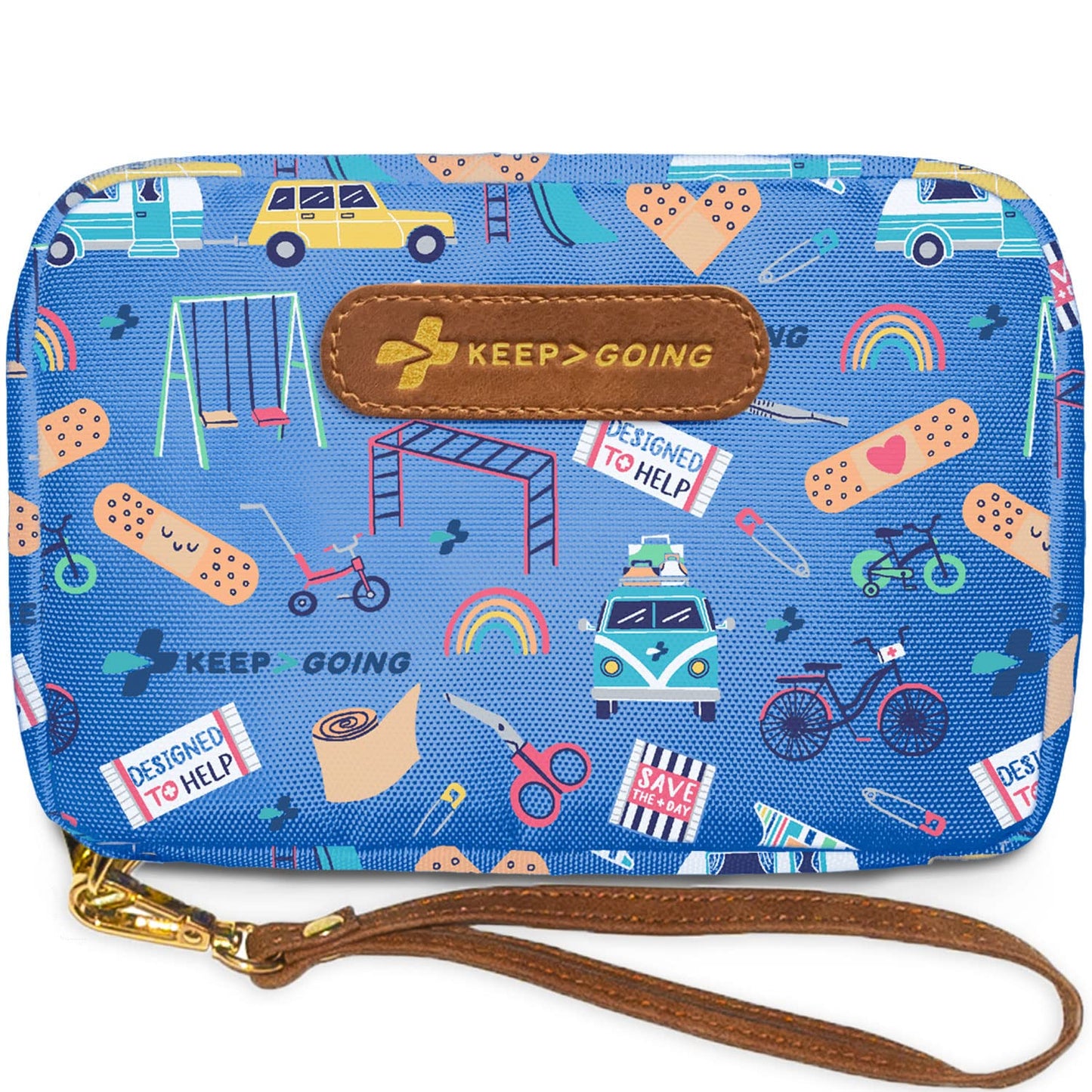 Keep Going Travel First Aid Kit Bundle of 2 Kits, First Aid Kit for Car, Home, Dorm, & Boat with Latex-Free Bandages – Travel Kit Bundle for Families