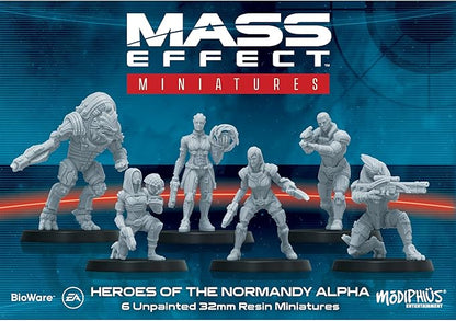 Mass Effect Heroes of The Normandy Alpha Resin Collectors Miniature Set - Upgrade Your Game with Tabletop Miniatures! Ages 14+ 1-4 Players 45-90 Min Playtime Made by Modiphius Entertainment