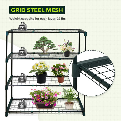 EAGLE PEAK 8'x6' Portable Greenhouse with Two Shelves