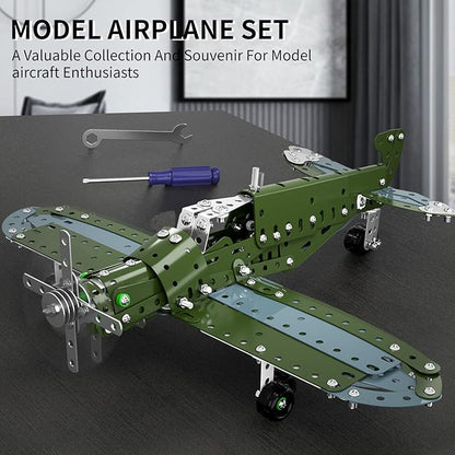 STEM Building Projects Model Airplane Set - 285 Pieces STEM Project Building Toys for Kids Ages 8-12-16 Assembly Science Kit Educational Birthday Gift for Kids Boys 8 9 10 11 12 Years Old