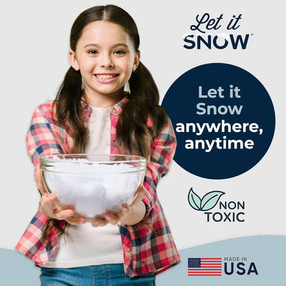 Let It Snow Instant Fake Snow Powder - Safe & Easy Artificial Snow for Holiday Decor | 1 Pack Makes 1 Gallon