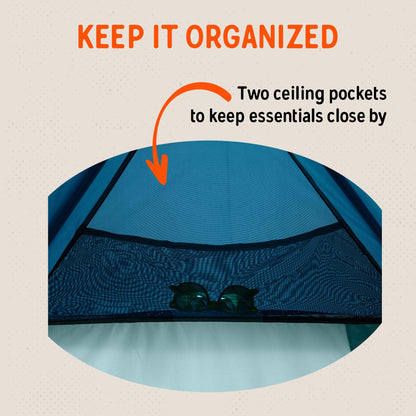 Kelty Discovery H2GO Privacy Shelter, Campsite Shower and Changing Shelter, Zippered Entry, Steel Pole Frame, Freestanding (Iceberg Green)