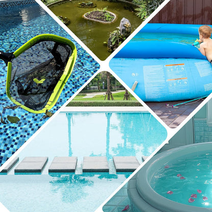 Sepetrel Pool Net - Professional Leaf Skimmer for Efficient Cleaning | Heavy-Duty Aluminum Frame & Deep Bag