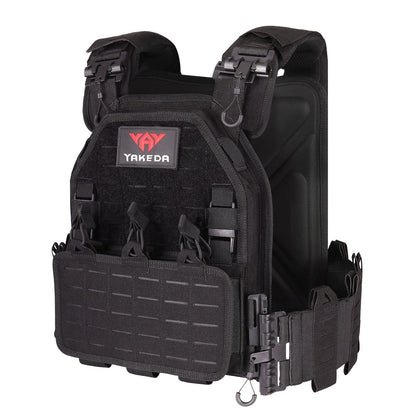 BOMTURN Tactical Vest for Men Quick Release Laser-Cutting Modular Vest for Outdoor