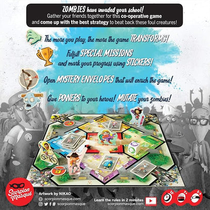 Zombie Kidz Evolution #1 Kids Game on BoardGameGeek Work Together to Fight Zombies Cooperative Game for Kids and Families That Grows Everytime You Play Ages 7+ 2-4 Players 15 Minutes