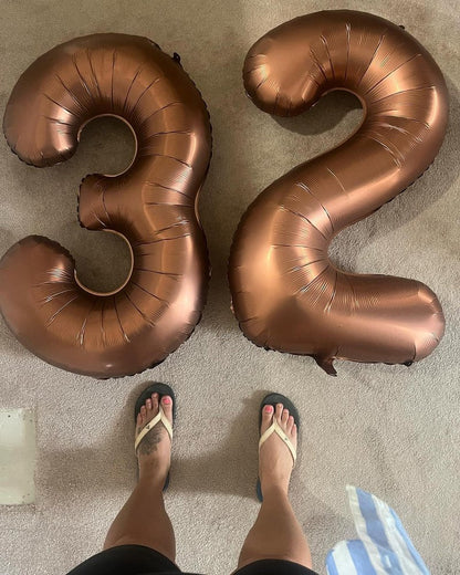 Dark Brown Number 16 Balloon 40 inch, Coffee Brown 16 Number Balloons, 16th Birthday Decorations, Chocolate 16 Year Old Girls Boys Dark Brown Party Supplies