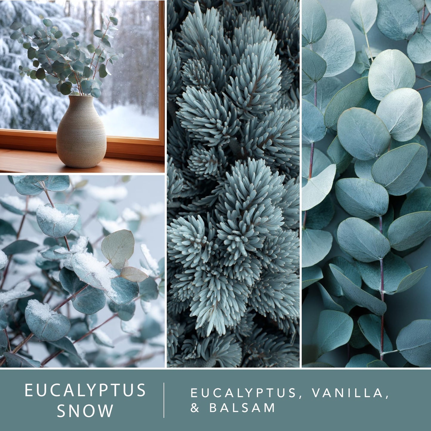 Scentsationals Eucalyptus Snow Scented Wax Melts - Eucalyptus, Vanilla, & Balsam, 10oz (24 Cubes)