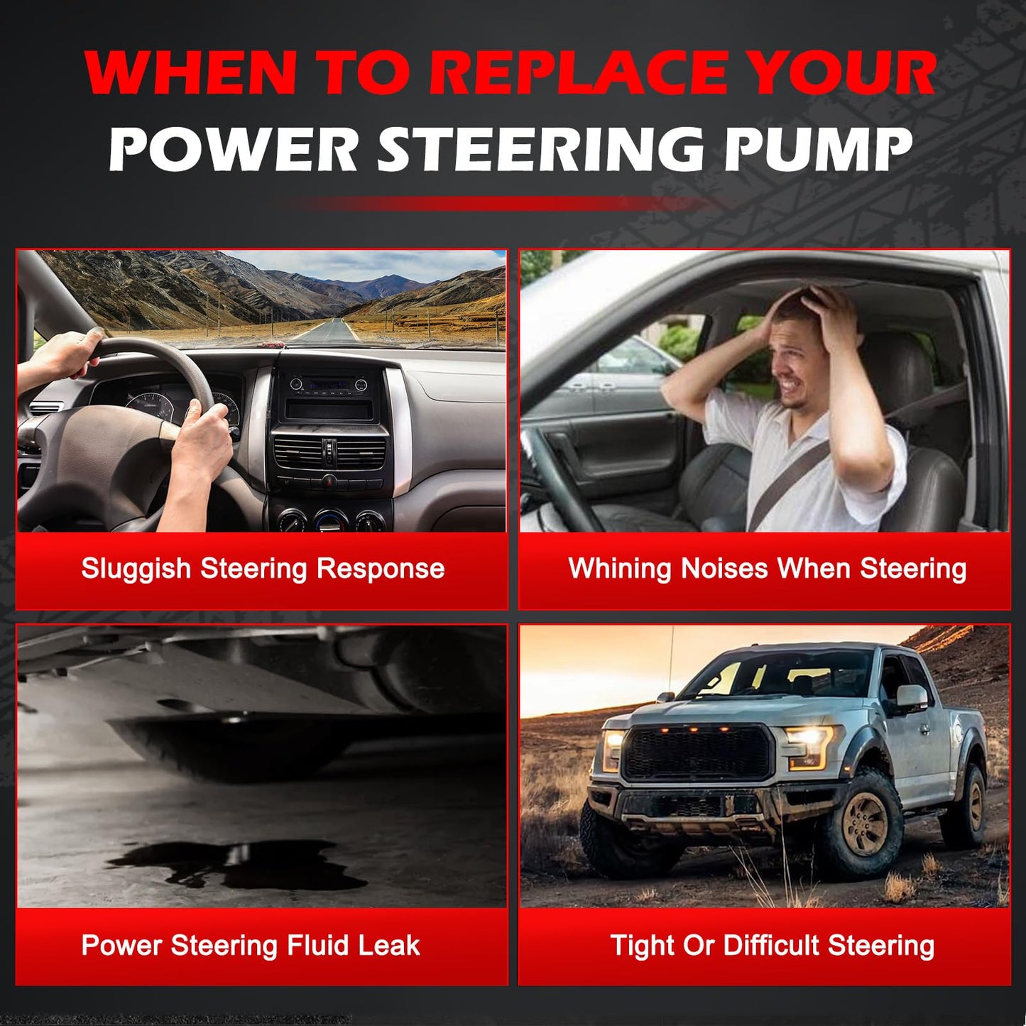 Autodevil 20-260 Power Steering Pump Fit for Crown Victoria 1992-2002 4.6L, Expedition 97-01 4.6L 5.4L, Blackwood 02 5.4L, Navigator 98-02 5.4L, Town Car 91-02 4.6L, Grand Marquis 92-02 4.6L