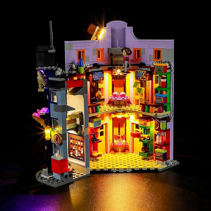 BRIKSMAX Led Lighting Kit for LEGO-76422 Diagon Alley: Weasleys' Wizard Wheezes - Compatible with Lego Harry Potter Building Blocks Model- Not Include Lego Set