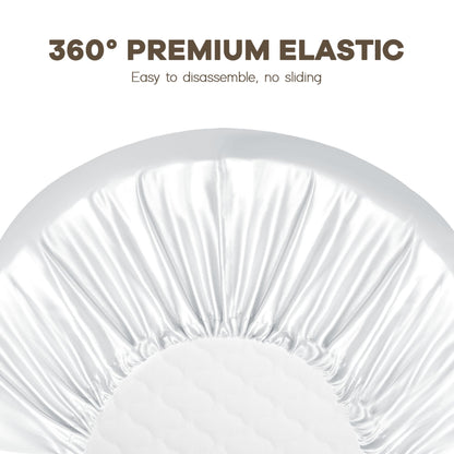 Pro Goleem Satin Bassinet Sheet 2 Pack Great for Baby Hair Soft Silk Feeling Sheet for Cradle or Bassinet Pad＆Mattress for Boys and Girls Gift for Newborn and Infant White and Gray