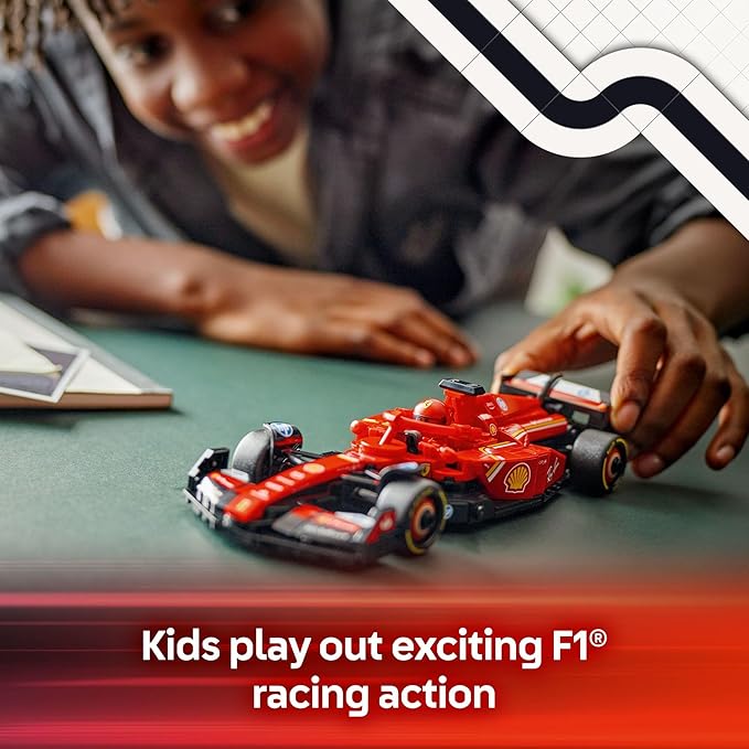LEGO Speed Champions Ferrari SF-24 F1 Race Car Toys - Building Sets for Kids Boys &amp Girls Ages 10+ - Ferrari F1 Model Car Kits for Display or Play - Gift Ideas for Birthdays and Fans - 77242
