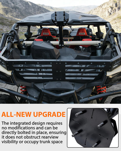 SAUTVS Heavy Duty Rear Spare Tire Carrier Mount Rack Holder for Can-Am Maverick X3 XDS XRS MAX Turbo RR 2017-2026 Accessories