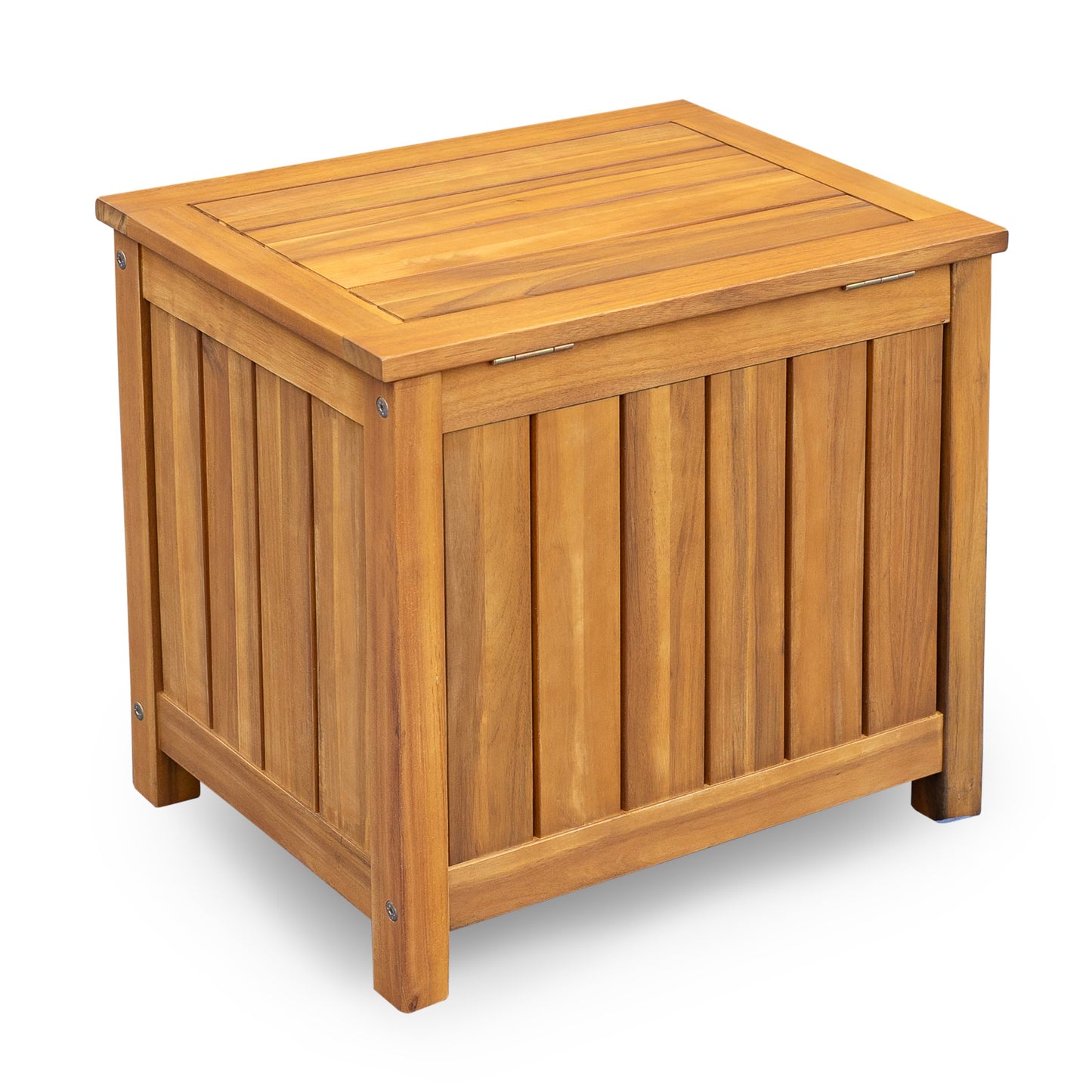Christopher Knight Home Kensy Acacia Wood Outdoor Storage Box, 30 Gallons Wooden Patio Deck Box, Garden Backyard Storage Bench, Outdoor Storage Container for Patio Furniture Cushion, Tool, Teak Finish