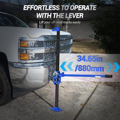 60" Farm Jack 3 Ton Heavy Duty, Hi-Lift Off Road Jack for Truck SUV Tractor - 7000LB Capacity, Ratcheting Lift 5.12-52"