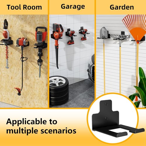 Garage Organization - Wall Mounted Storage Rack by [Brand Name] | Heavy Duty Tool Hanger for Garden Power Tools