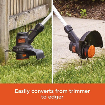BLACK+DECKER 20V MAX Weed Eater & Edger Combo - Cordless Electric with 2 Batteries & Charger, 130 MPH Blower