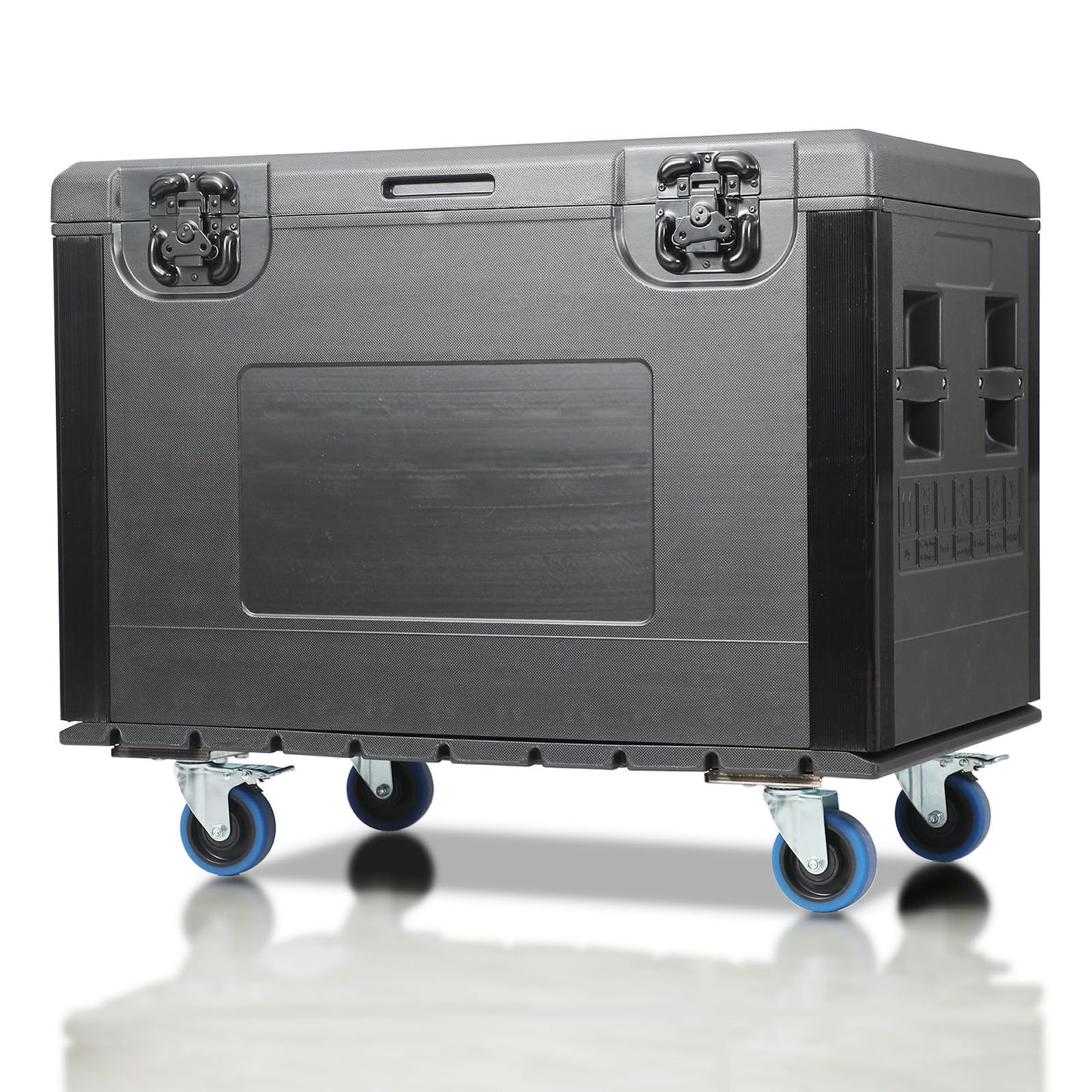 ECGOIOE Cable Trunk Road Case with Wheels 35" x 22" x 24" Professional Stackable Heavy Duty ATA Rolling Road Case for DJ Equipment Storage Transport Touring with Casters