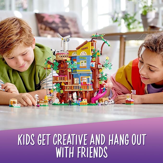 LEGO Friends Friendship Tree House 41703 Set with Mia Mini Doll Nature Eco Care Educational Toy Gifts for Kids Girls and Boys Ages 8 Plus