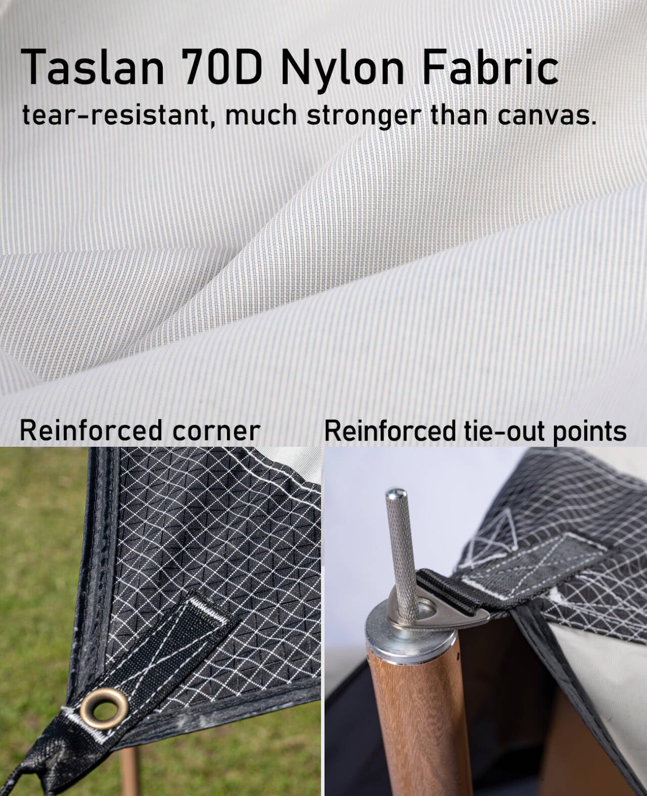 iClimb Waterproof Sun Shield Tarp UPF 50+ for Tent Hammock Camping Backyard Party (Tarp 18' × 17'9")